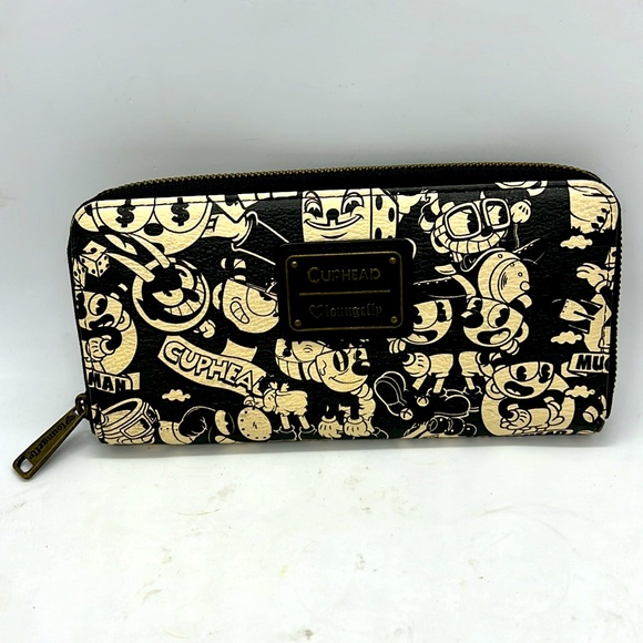 Cuphead Loungefly Zip Wallet EUC - Picture 1 of 8